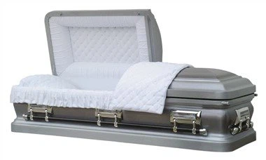 Casket ta 'l-Azzar tal-Kantuniera Tonda Brushed tal-fidda